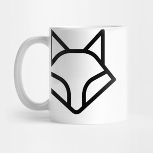 Fox, black line Mug